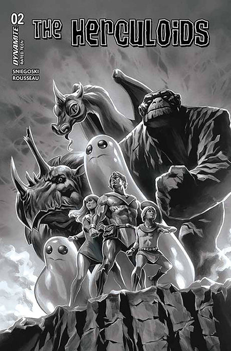 HERCULOIDS #2 CVR W 7 COPY FOC INCV MASSAFERA B&W
