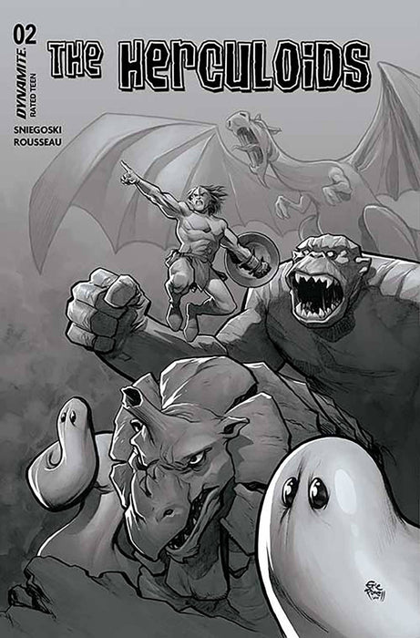 HERCULOIDS #2 CVR X 7 COPY FOC INCV POWELL B&W
