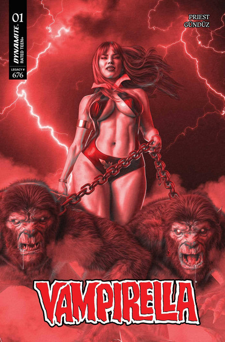 VAMPIRELLA (2025) #1 CVR ZF FOC 10 COPY INCV SPEARS FIERY RED