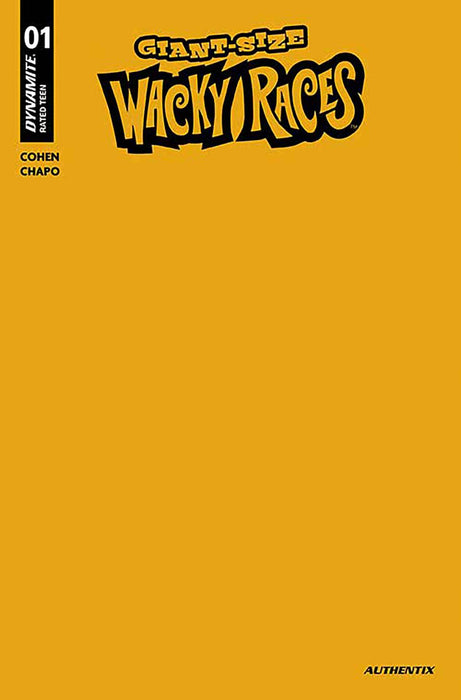 GIANT-SIZE WACKY RACES #1 CVR K FOC BONUS YELLOW BLANK AUTHENTIX