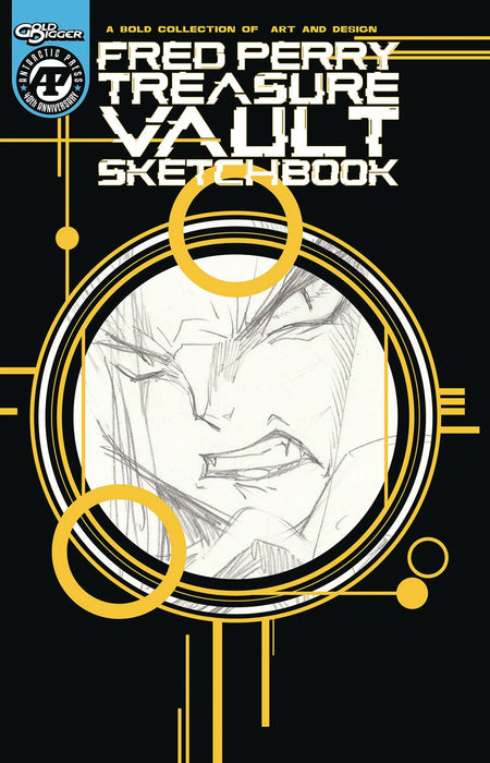 FRED PERRY TREASURE VAULT SKETCHBOOK ONESHOT CVR B GOLD FOIL