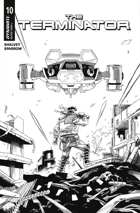 TERMINATOR #10 CVR F INC 1:10 DECLAN SHALVEY LINE ART VAR