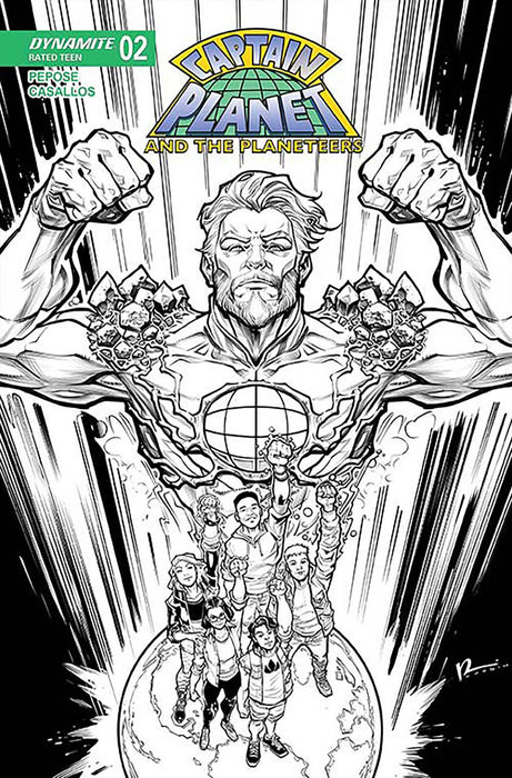 CAPTAIN PLANET #2 CVR L FOC BONUS HARDIN LINE ART