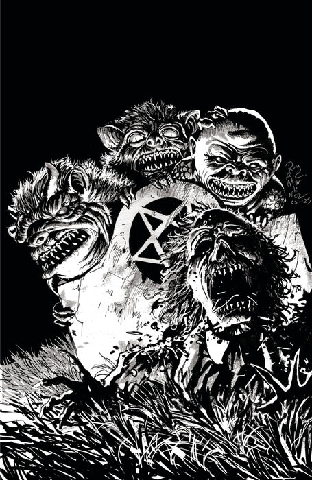 GHOULIES #1 CVR E B&W LTD ED 1/350