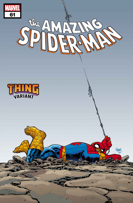 AMAZING SPIDER-MAN #61 AARON KUDER THE THING! VARIANT