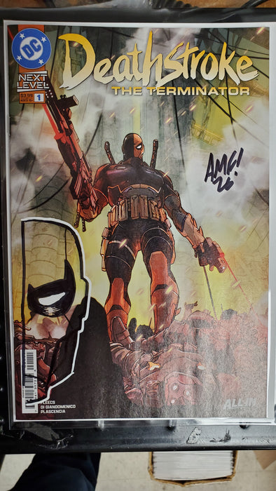 DEATHSTROKE THE TERMINATOR #1 CVR A CARMINE DI GIANDOMENICO (Remarqued & Signed by Tony Fleecs)