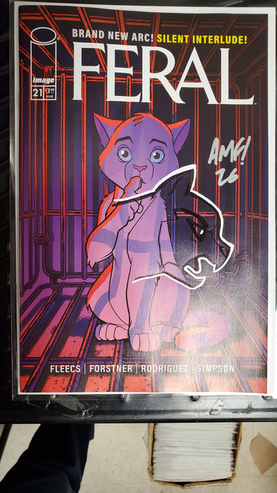 FERAL #21 CVR A TONY FLEECS & TRISH FORSTNER (Remarqued & Signed by Tony Fleecs)