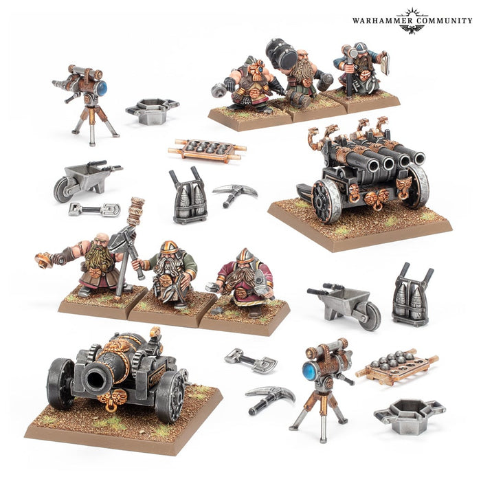 Warhammer The Old World Dwarfen Mountain Holds: Dwarf Cannon & Organ Gun