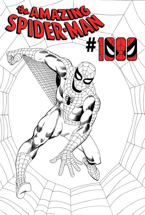 AMAZING SPIDER-MAN (2025) #1000 1:50 STEVE DITKO BLACK AND WHITE VARIANT