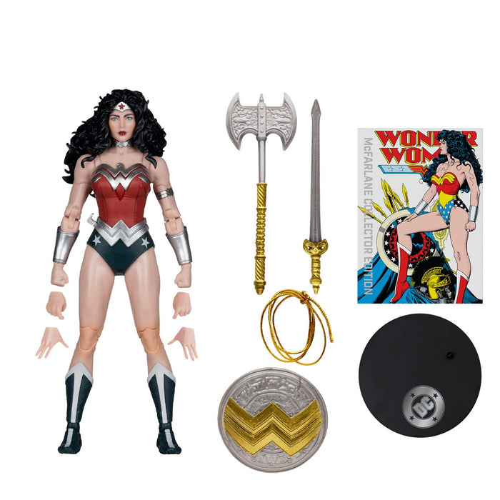 DC McFarlane Collector Edition Wave 15 Wonder Woman 1980s #61 7-Inch Scale Action Figure (Platinum Chase Variant)