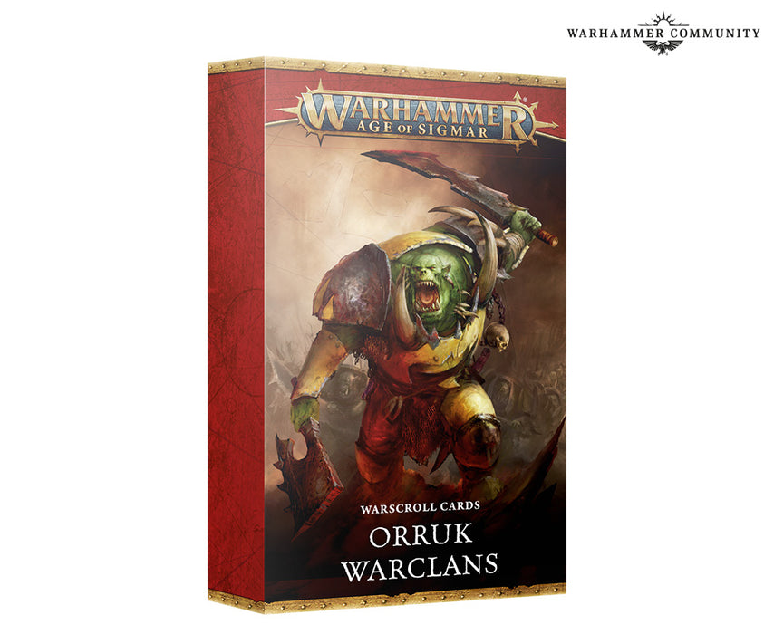 Warhammer Age of Sigmar WARSCROLL CARDS: ORRUK WARCLANS
