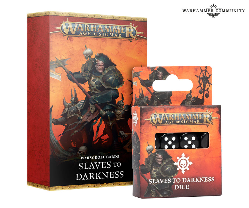 Warhammer Age of Sigmar WARSCROLL CARD: SLAVES TO DARKNESS