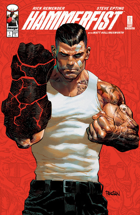 Hammerfist #1 Cover E by Dan Panosian
