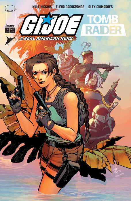 G.I. JOE: A Real American Hero/Tomb Raider #1 Cover A by Elena Casagrande & Alex Guimarães