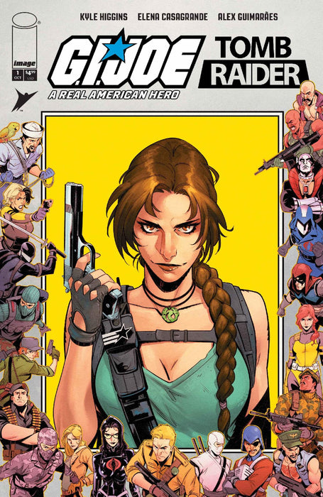 G.I. JOE: A Real American Hero/Tomb Raider #1 1:100 Cover F Foil Incentive by Lorenzo Tammetta & Mike Spicer