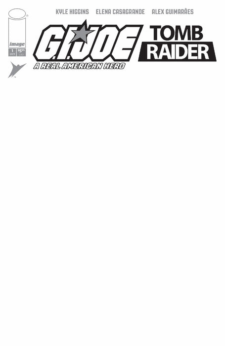 G.I. JOE: A Real American Hero/Tomb Raider #1 Cover G Blank Sketch Variant