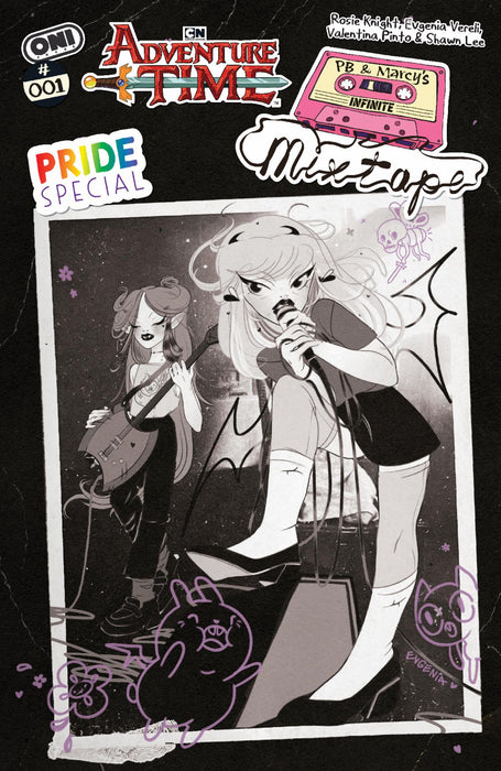 ADVENTURE TIME PRIDE SPECIAL: PB & MARCY’S INFINITE MIXTAPE #1 COVER A BY EVGENIA VERELI