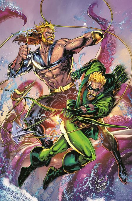 AQUAMAN GREEN ARROW DEEP TARGET #6 (OF 7) CVR B FICO OSSIO CARD STOCK VAR