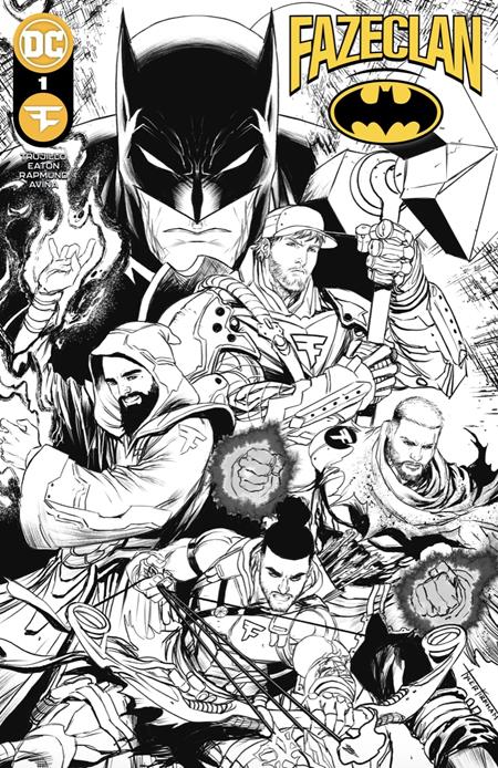 BATMAN FAZE CLAN #1 (ONE SHOT) INC 1:25 CVR F TYLER KIRKHAM BLACK & WHITE VAR