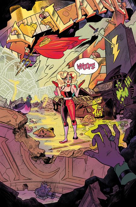 MULTIVERSITY HARLEY SCREWS UP THE DCU #1 (OF 6) CVR B LOGAN FAERBER CARD STOCK VAR