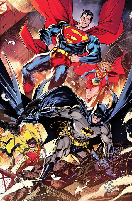 BATMAN SUPERMAN WORLDS FINEST #13 CVR D INC 1:25 FICO OSSIO CARD STOCK VAR
