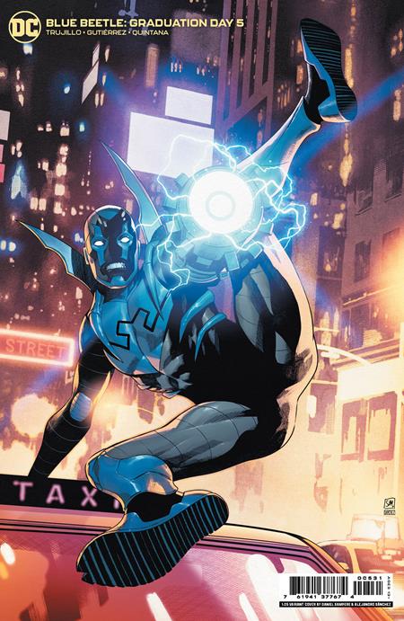 BLUE BEETLE GRADUATION DAY #5 (OF 6) CVR C INC 1:25 DANIEL SAMPERE CARD STOCK VAR