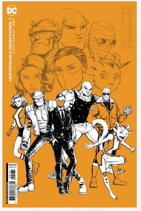 UNSTOPPABLE DOOM PATROL #1 (OF 6) CVR F CHRIS BURNHAM DESIGN CARD STOCK VAR
