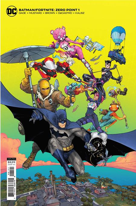 BATMAN FORTNITE ZERO POINT #1 KENNETH ROCAFORT CARD STOCK VAR