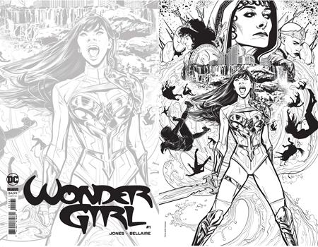 WONDER GIRL #1 INC 1:50 JOELLE JONES B&W CARD STOCK VAR