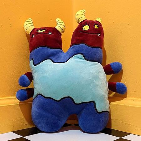 DOUBLE HEATHER CUDDLEE KAIJU PLUSH