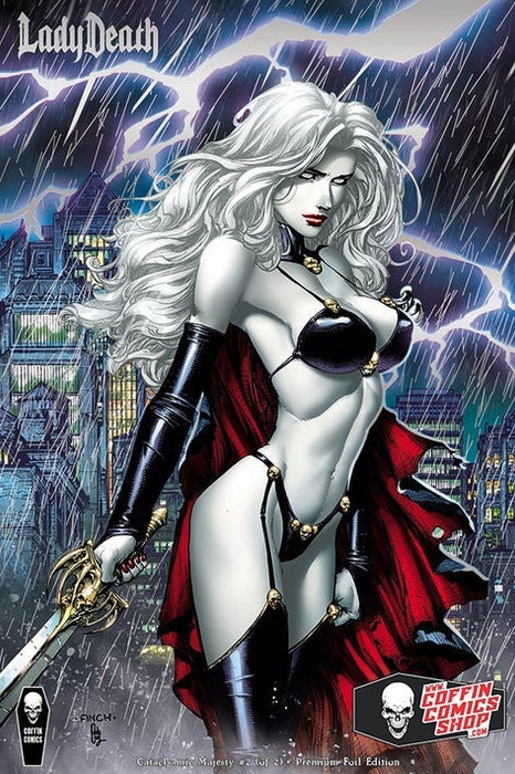 LADY DEATH CATACLYSMIC MAJESTY #2 (OF 2) CVR C FINCH FOIL ED (Signed by Brian Pulido)
