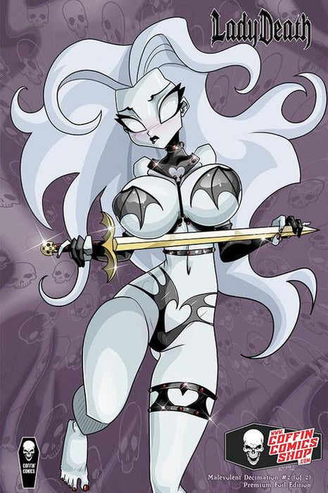 LADY DEATH MALEVOLENT DECIMATION #2 (OF 2) PREMIUM FOIL MEND (Signed by Brian Pulido)