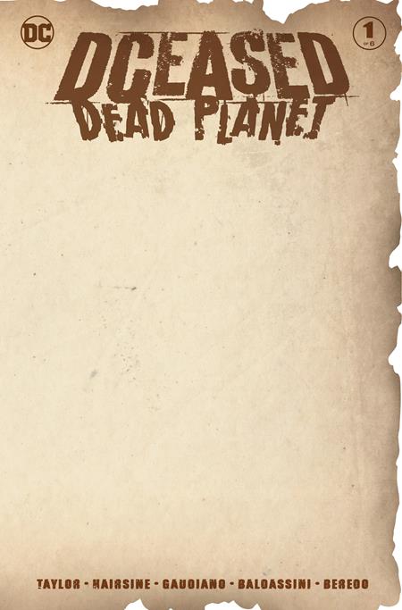 DCeased Dead Planet (2020) #1 BLANK VAR ED