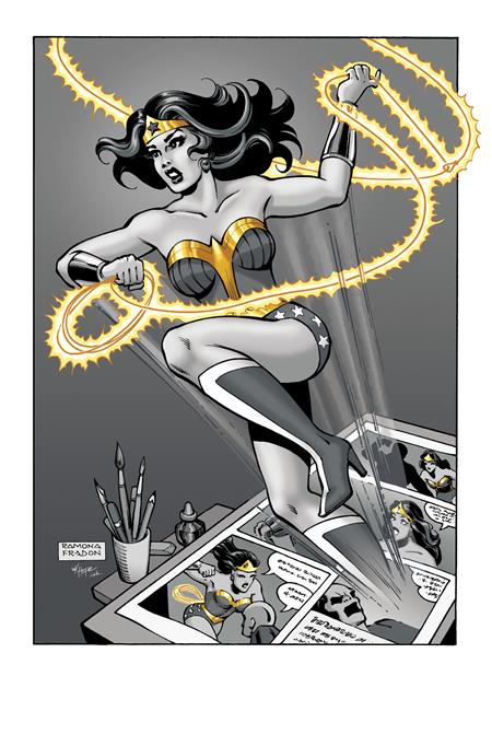 WONDER WOMAN BLACK & GOLD #1 (OF 6) INC 1:25 RAMONA FRADON & SANDRA HOPE VAR