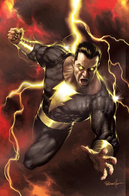 BLACK ADAM #1 CVR H INC 1:100 LUCIO PARRILLO CARD STOCK FOIL VAR