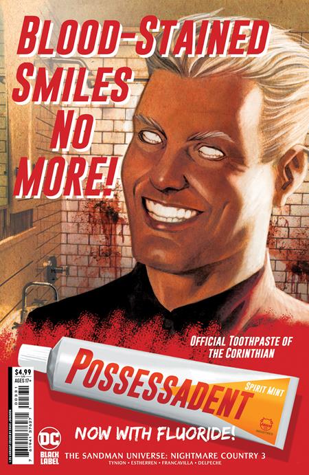SANDMAN UNIVERSE NIGHTMARE COUNTRY #3 CVR C INC 1:25 DAVE JOHNSON CARD STOCK VAR