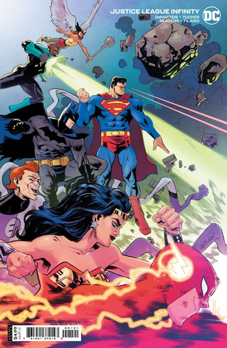JUSTICE LEAGUE INFINITY #1 (OF 7) CVR B SCOTT HEPBURN CARD STOCK VAR