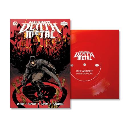 DARK NIGHTS DEATH METAL #1 SOUNDTRACK SPEC ED RISE AGAINST WITH FLEXI SINGLE "BROKEN DREAMS, INC."