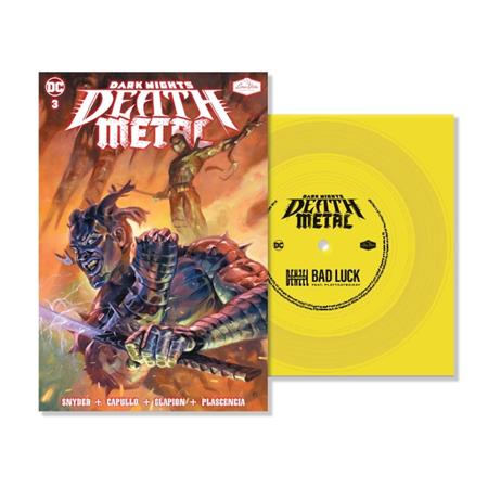 DARK NIGHTS DEATH METAL #3 SOUNDTRACK SPEC ED DENZEL CURRY WITH FLEXI SINGLE FEATURING "BAD LUCK"