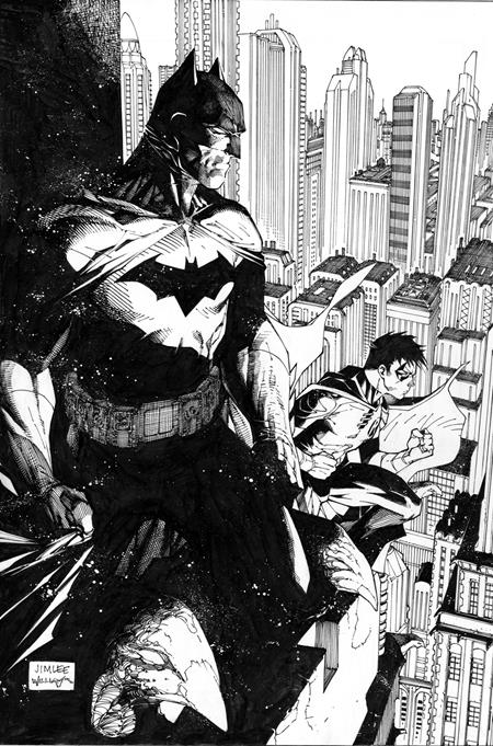 BATMAN #125 CVR K INC 1:500 JIM LEE & SCOTT WILLIAMS BLACK & WHITE CARD STOCK VAR