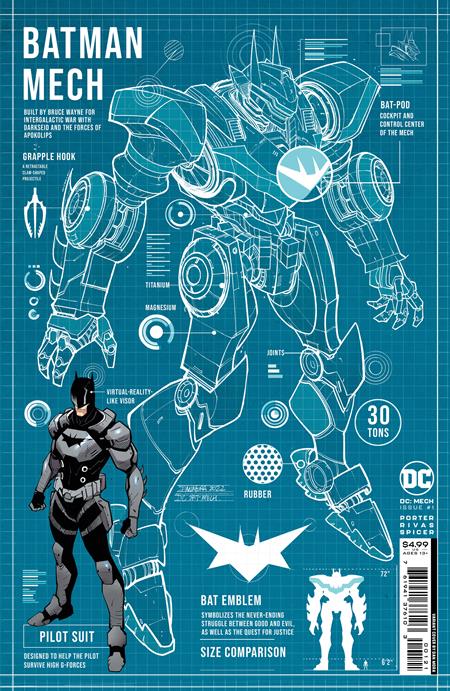 DC MECH #1 (OF 6) CVR B DAN MORA CARD STOCK VAR