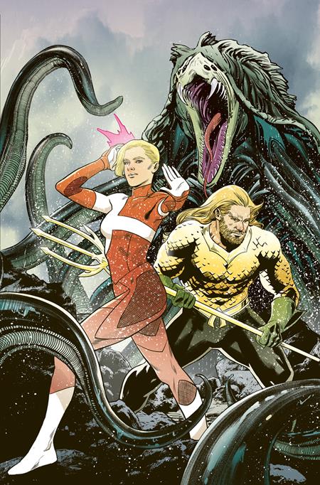 JUSTICE LEAGUE VS THE LEGION OF SUPER-HEROES #5 (OF 6) CVR B TRAVIS MOORE CARD STOCK VAR