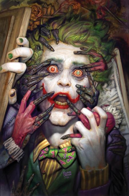 KNIGHT TERRORS JOKER #1 (OF 2) CVR F INC 1:50 RYAN BROWN CARD STOCK VAR