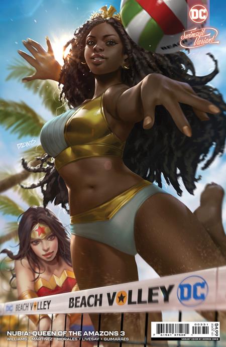 NUBIA QUEEN OF THE AMAZONS #3 (OF 4) CVR C DERRICK CHEW SWIMSUIT CARD STOCK VAR