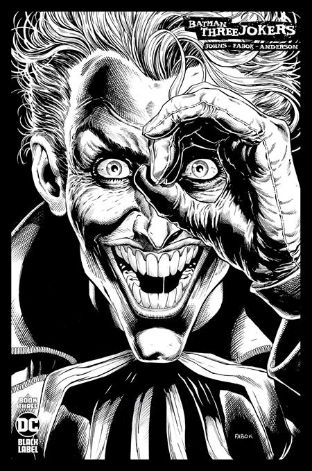 Batman Three Jokers (2020) #3 1:100 JASON FABOK B&W VAR