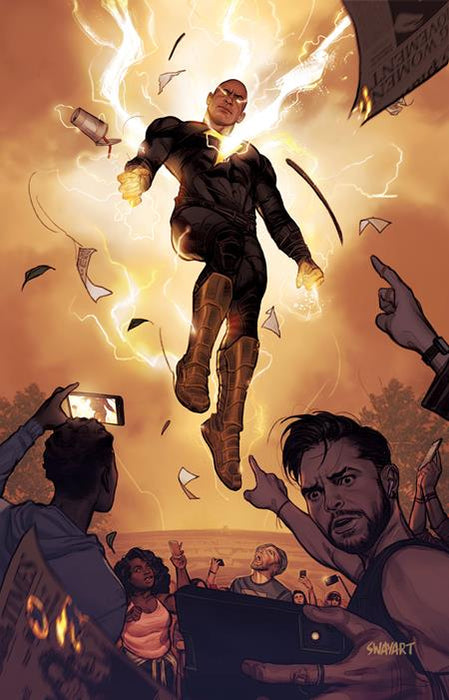 BLACK ADAM #5 CVR D JOSHUA SWAY SWABY BLACK ADAM MOVIE CARD STOCK VAR
