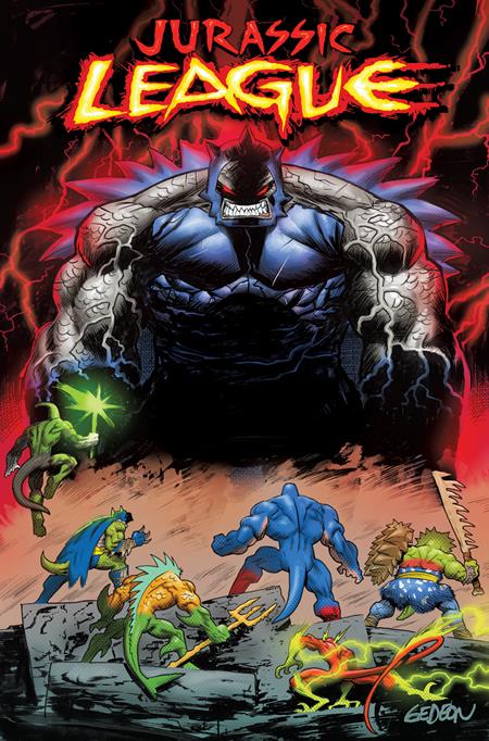 JURASSIC LEAGUE #6 (OF 6) CVR B JUAN GEDEON CARD STOCK VAR