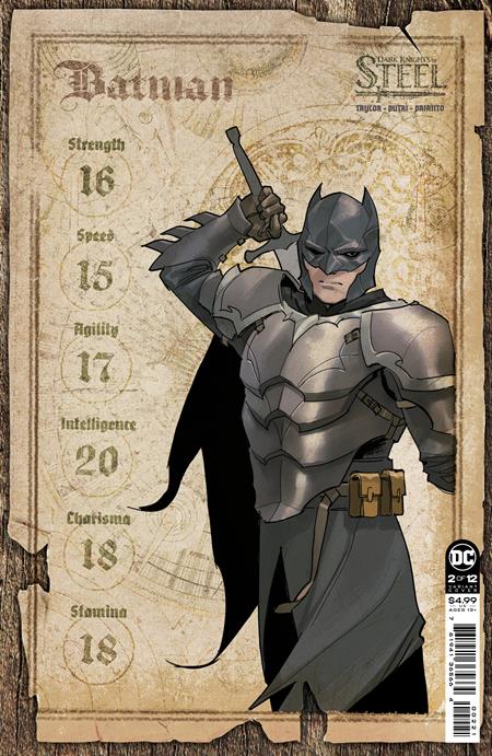 DARK KNIGHTS OF STEEL #2 (OF 12) CVR C INC 1:25 YASMINE PUTRI CHARACTER SHEET CARD STOCK VAR