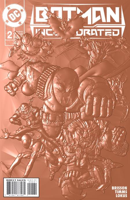BATMAN INCORPORATED #2 CVR C CHRIS BURNHAM 90S COVER MONTH FOIL MULTI-LEVEL EMBOSSED CARD STOCK VAR (NET)