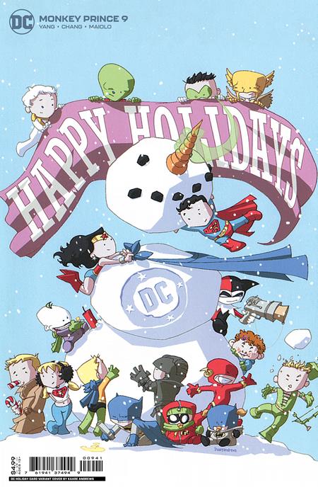 MONKEY PRINCE #9 (OF 12) CVR C KAARE ANDREWS HOLIDAY CARD CARD STOCK